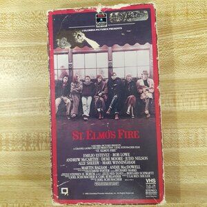 St. Elmo's Fire VHS 1985 Joel Schumacher Estevez Demi Moore Sheedy Brat Pack 80s